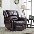 thumbnail image 4 of Ebello Home Inc Classic and Traditional Manual Recliner Chair with Comfortable Arms and Back Nut Brown, 4 of 5