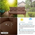 thumbnail image 3 of Swing Replacement Cushions, Swing Cushions 3 Seater Replacement, 2-3 Seater Bench Cushions for Porch Swing Cushions Outdoor, Waterproof Garden Recliner Seat Cushions（Brown 40*40in）, 3 of 6