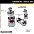 thumbnail image 3 of Juego de enchufes Titan 85505, junta universal Auto Flex de 3 piezas, 3 of 4