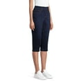 thumbnail image 4 of Time and Tru Women's Woven Pull-On Capri Pants, 4 of 6
