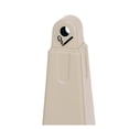 thumbnail image 3 of Rubbermaid Commercial FG257088BEIG 12.25 in. x 39.75 in. 1 gal. GroundsKeeper Pyramid Cigarette Waste Collector - Beige, 3 of 4