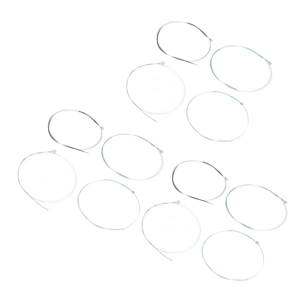 Accesorio Para Cuerdas De Violín, Cuerdas Para Violín Fáciles De Instalar, Plateadas, 12 Piezas, 3 Juegos Para 1/2