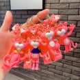 thumbnail image 2 of Pink Panther Keychain Cartoon Cute Doll Keyring Fashion Couple Bag Ornament Key Chain Car Pendant Accessories Kids Birthday GiftChina Gong Bohan LED, 2 of 2
