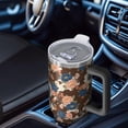 thumbnail image 6 of 40oz Pioneer Flower Floral Print Pattern Insulated Tumbler with Handle, BPA-Free Leak Proof Lid and Straws, Double Wall Vacuum, Hot 12h/Cold 34h, 6 of 6