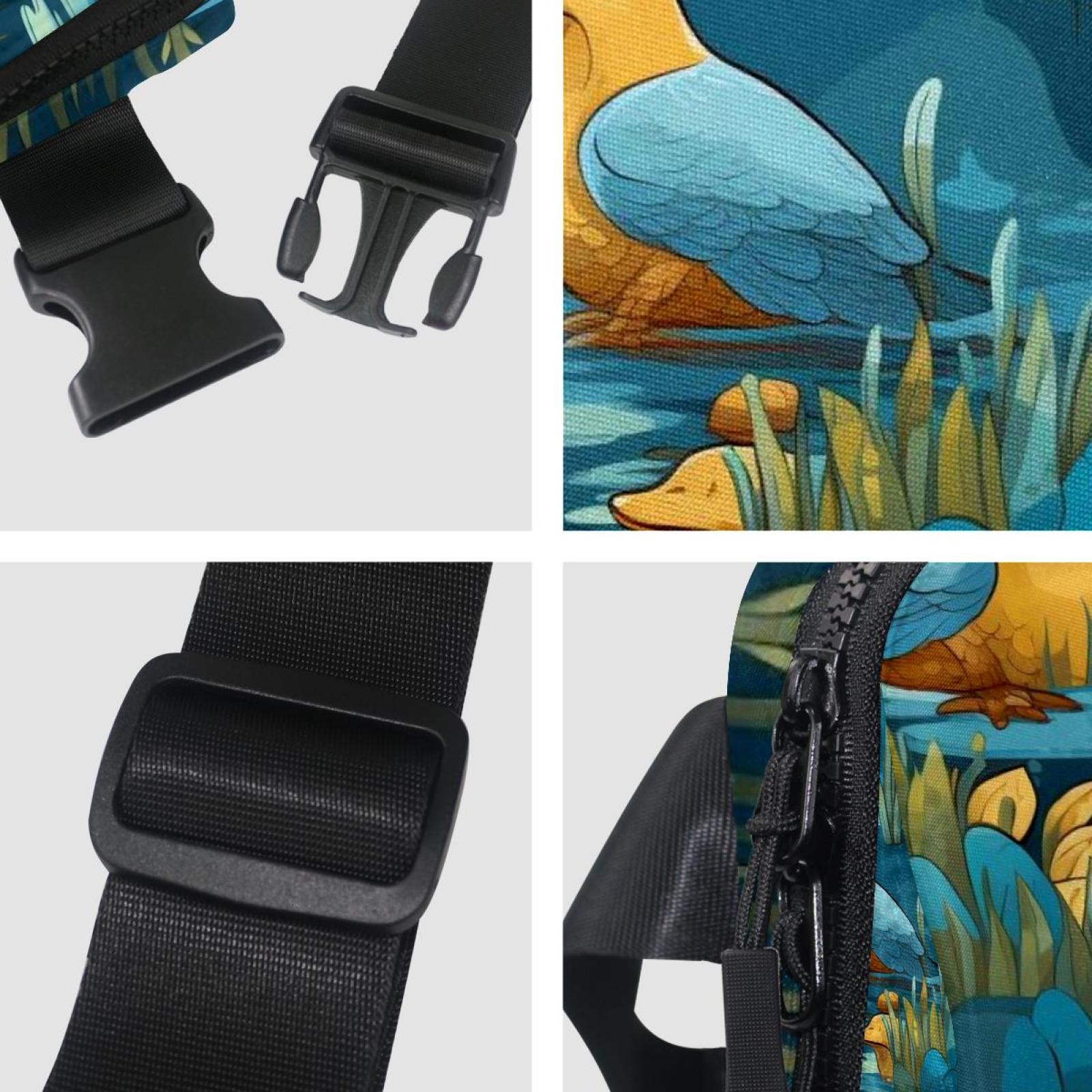 Platypus Running Belt Money Belt Waist Bag Cross Body Bag Lightweight Adjustable Extension Strap Unisex Black Kindly Waterproof SportsOutdoor Hiking Cycling Travel Gym Workout Running Belt Bag²