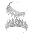 thumbnail image 5 of OULII 2-Pack Metal Pageant Crowns for Beauty Contests, Costume Accessories, and Special Events, 5 of 8