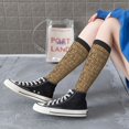 thumbnail image 5 of Daiia Sports Socks Leopard Print Brown Printed Novelty Crew Socks for Men Women Knee High Socks Cotton Socks Soft & Breathable Support Unisex Socks, 5 of 9