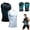 Black+white, variant on Antistab Vest for Men, Compression Vest | Comfortable Breathable, and Invisible, Version Ionic Shaping Sleeveless Vest for Men to Build a Perfect Body
