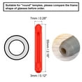 thumbnail image 2 of Uxcell Glasses Temple End Tips Eyeglass Arms Legs Replacement Ear Sock Pieces Anti Slip Tube Sleeve Red 5 Pair, 2 of 5
