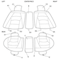 thumbnail image 4 of Ultra Comfort High Grade Leather Seat Covers For Car Truck SUV Van - Rear Set, 4 of 4