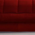 thumbnail image 2 of 500-TC Egyptian Cotton All Season Comforter for Adults Full/Queen Size 90" x 90" Inches, 1pc Comforter Box Stitched with 4 Corner Tabs, 300 GSM Comforter, Burgundy Stripe, 2 of 4