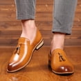 thumbnail image 2 of BOBOGOJP Mens Shoes Slip Resistant Work Dress Loafer Shoe (Yellow,11), 2 of 5