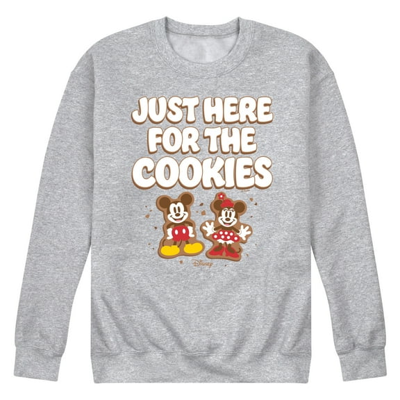 Disney - Just Here For The Cookies Mickey And Minnie - Men's Crew Fleece Sweatshirt Sweatshirt