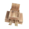 thumbnail image 4 of Comedero para ardillas, mesa de madera para pájaros, con tuercas colgantes, ventana para pájaros, comedero para jardín, Patios, loros al aire libre Marrón, 4 of 10