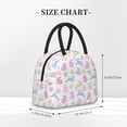 thumbnail image 2 of Fotbe Easter Colorful Rabbit Pattern Lunch Bag, Insulated Lunch Box, Small Leakproof Cooler Food Lunch Containers Reusable High Capacity Lunch Tote Bags for Work, Travel, Outdoor, 2 of 6