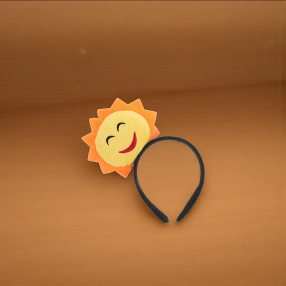 LOLIPPYY Plush Headpiece Sun Headband Yellow Headwear 1Pack For Daily Use