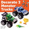 thumbnail image 2 of Creativity for Kids Monster Trucks Craft Kit: Customize 2 Monster Trucks, Boy Toys and Crafts for Kids Ages 5-8+, 2 of 7