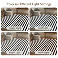 thumbnail image 7 of ODIKA 8'x10' Washable Area Rug Classic Monochrome Stripe With Clean Geometric Border Design for King Size Bedroom Under Bed, Master Suite, Non-Shedding, Easy Care, 7 of 7