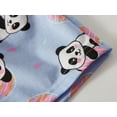 thumbnail image 3 of Beezizac Cute Panda & Donut Pajama Set for Girls Cotton Blend Short Sleeve Summer Outfit Nighty Size 16, 3 of 7
