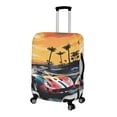 thumbnail image 2 of HELLHERO Sunset Cars Pattern Design Travel Luggage Sleeve Polyester Easy Disassemble Anti Fading Luggage Protective Sleeve for Women, 2 of 7