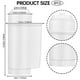 thumbnail image 4 of Paquete de 4 filtros de agua de repuesto para ablandar el agua compatibles con Siemens EQ Series Bosch 100 para cocina Sunnimix Filtros para cafeteras, 4 of 6