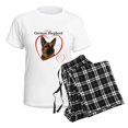 thumbnail image 4 of CafePress - German Shepherd Women's Light Pajamas - Women's Short Sleeve Print T-Shirt and Pants Light Cotton Pajama Set, 4 of 7