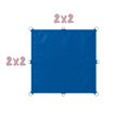 thumbnail image 2 of Lona Impermeable Para Exterior Reforzada Con Ojillos Azul 2x2 m, 2 of 5