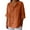 Orange, variant on Yubnlvae 3/4 Sleeve Linen Blend Shirt - Lightweight Top for Spring/Summer Workwear Or Smart Outfits, Women's Peplum T-Shirt Puff Sleeve V-Neck Summer Casual Office Blouse, Black, L
