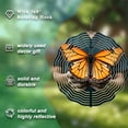 thumbnail image 5 of Vibrant Metal Hanging Wind Spinners & Chimes for Yard & Garden - Stunning Butterfly Design with Black & White Patterns Eye - Catching Decor, 5 of 6