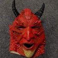 thumbnail image 5 of Máscara de látex de terror del rey de las mentiras del diablo malvado para adultos, accesorios para disfraces de Halloween, accesorios para disfraces de demonio, 5 of 5