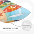 thumbnail image 3 of Logiee Hello Summer3 Print Pillow Case,Throw Pillow Covers, Double Sided Plush Cushion Cover for Couch Sofa Bed, Only Pillowcase-14"x20", 3 of 6