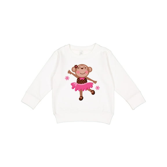 Inktastic Ballerina Dance Monkey Toddler Sweatshirt