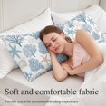 thumbnail image 6 of Light Blue Coral Coastal Long Body Pillow Cover 20x60 Inch, Summer Beach Starfish Shell Decorative Pillowcase with Zipper, Microfiber Pillow Protector, Soft Breathable Long Pillowcases for Women, 6 of 9