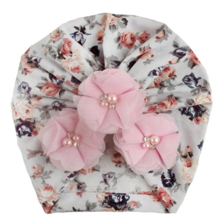 

Staron Baby Four Beads Printing Hat Newborn Cap Fetal Cap Basin Hat Warm