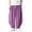 Purple, variant on Men's Harem Pants Wide Leg Drawstring Elastic Waist Relaxed Fit Casual Summer Linen Pants