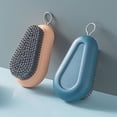 thumbnail image 4 of justharion Shoe Brush Multifunctional Quilt Sock Hand Scrubbing Decontamination Heavy Duty Clothing Cleaning Brushes Tool Blue, 4 of 9