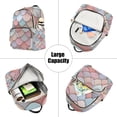thumbnail image 5 of FORMRS Mini Backpack Purse for Women Quilted Travel Daypack Casual Shoulder Bag, Art Pattern, 5 of 7