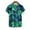Green, variant on COSFO Short Sleeve Men's Shirts Collared Hawaiian Casual Tops Button Down with Pocket Loose Shirts