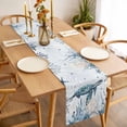 thumbnail image 3 of Coastal Sea Turtle Table Runner - 90 Inch Long, Kitchen Dining Table Runner Dresser Scarves, Summer Ocean Coral Conch Farmhouse Decor for Coffee Tables Wedding Party Banquet, 3 of 8