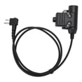 thumbnail image 2 of PTT Adapter, Headset Adapter PU High Toughness Clear Sound  for Microphone, 2 of 7