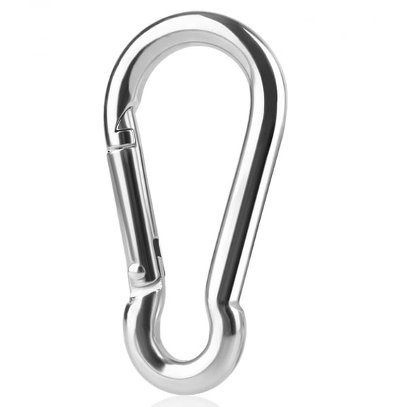 6Pcs 12Pcs 24Pcs 304 Stainless Steel M4 M5 M6 Multifunctional Spring Snap Carabiner Quick Link Lock Ring Hook