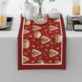 thumbnail image 4 of Red Gingerbread House Table Runner, Christmas Tablecloth, Suitable for Kitchen, Dining Room and Living Room, Display Wedding Party Table Setting Decoration, Christmas Gift, 4 of 5