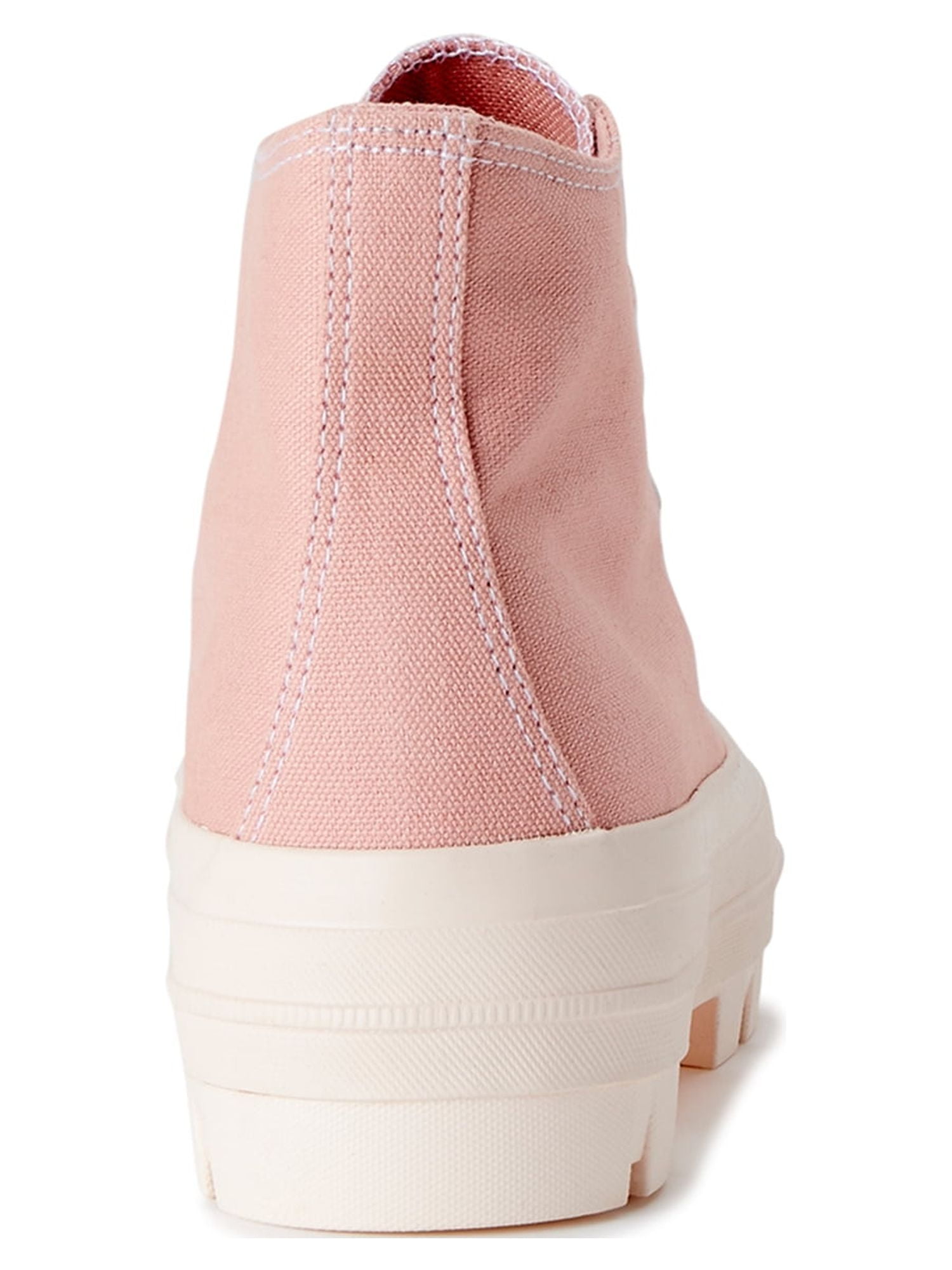 No Boundaries Women's High Top Canvas Lug Sneakers
