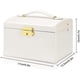 thumbnail image 5 of Jewellery Box With 2 Drawers Three Layers Pu Leather Jewelry Storage Box, 5 of 5