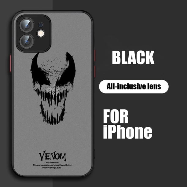 Funda de teléfono de Marvel Spiderman Avengers para Apple iPhone 14 13 12 11 XS Mini Pro Max 8 7 6S 6 XR X Plus, cubierta translúcida esmerilada Fivean unisex