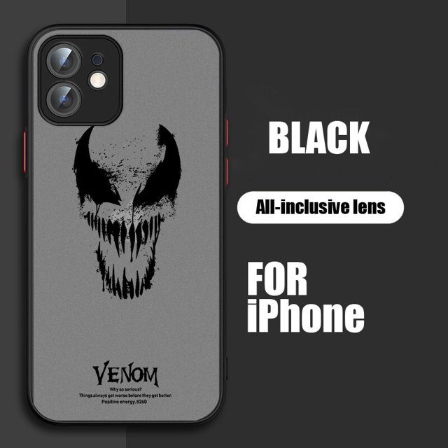 Funda de teléfono de Marvel Spiderman Avengers para Apple iPhone 14 13 12 11 XS Mini Pro Max 8 7 6S 6 XR X Plus, cubierta translúcida esmerilada Fivean unisex