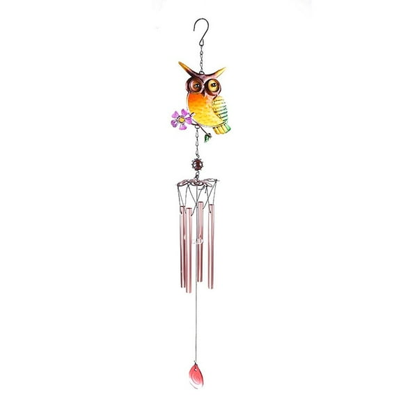 BESTSKY Wind Chimes, Exquisite Metal Owl Hanging Wind Chime, Wind Chimes for Outside Soothing Melody, Sympathy Memorial Wind Chimes, for Garden Patio Porch Yard Outdoor Indoor Decor on Clearance