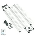 EShine 3 Extra Long 20 inch Panels LED Dimmable Under Lighting Kit, Hand Wave Activated