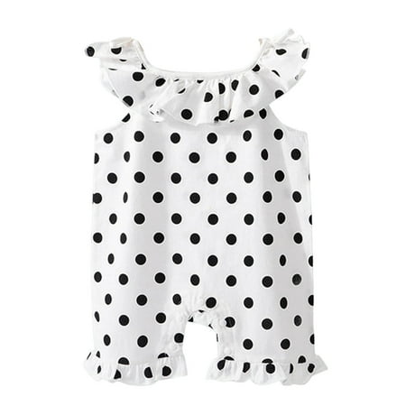 

Toddler Girls Romper Pattern Printed Halter Neck Short Sleeve Onesie Summer Thin Harness Crawl Clothes Small Lace Clothes Dailywear Activewear Cozy Elegant Jumpsuits