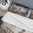 thumbnail image 4 of Designart "Beautiful Lady by the Stairs II" Woman Romantic Bedding Covert Set - Traditional Beige Fashion Bed Set With 2 Shams, 4 of 6